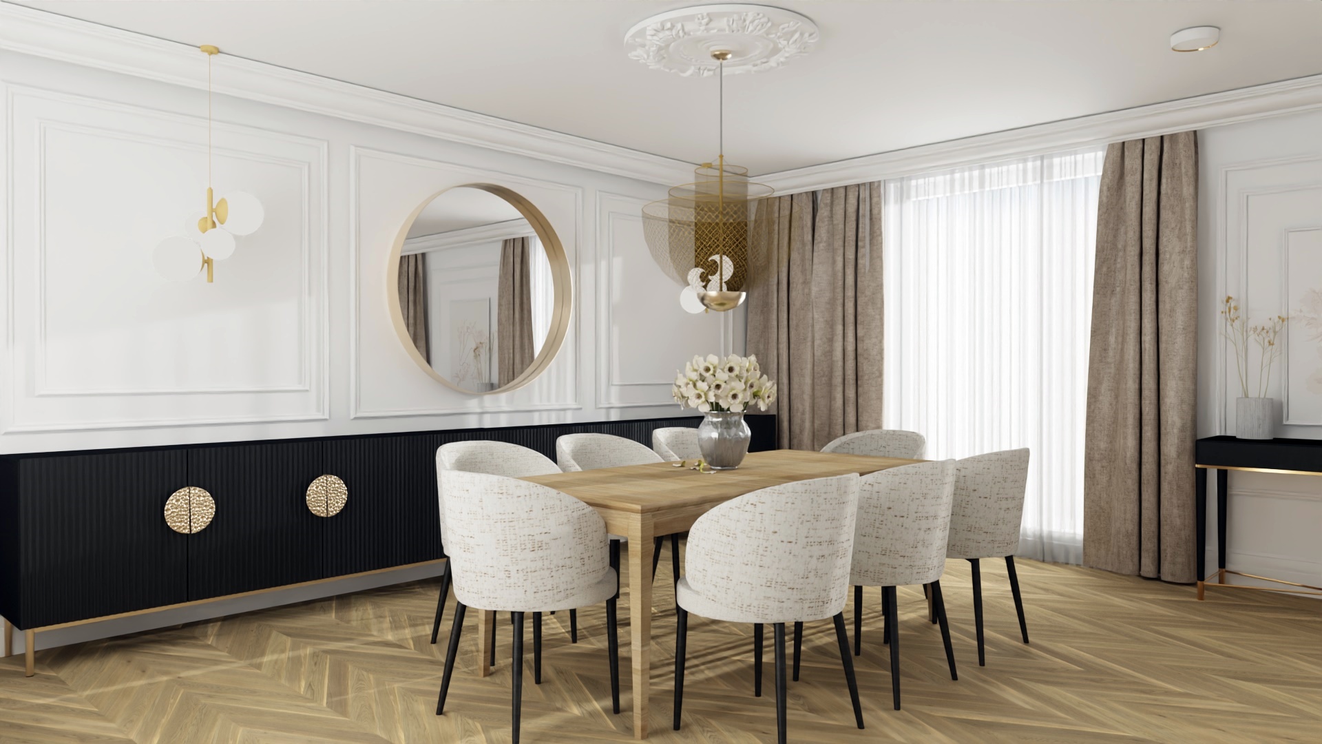 salon z jadalnią konin