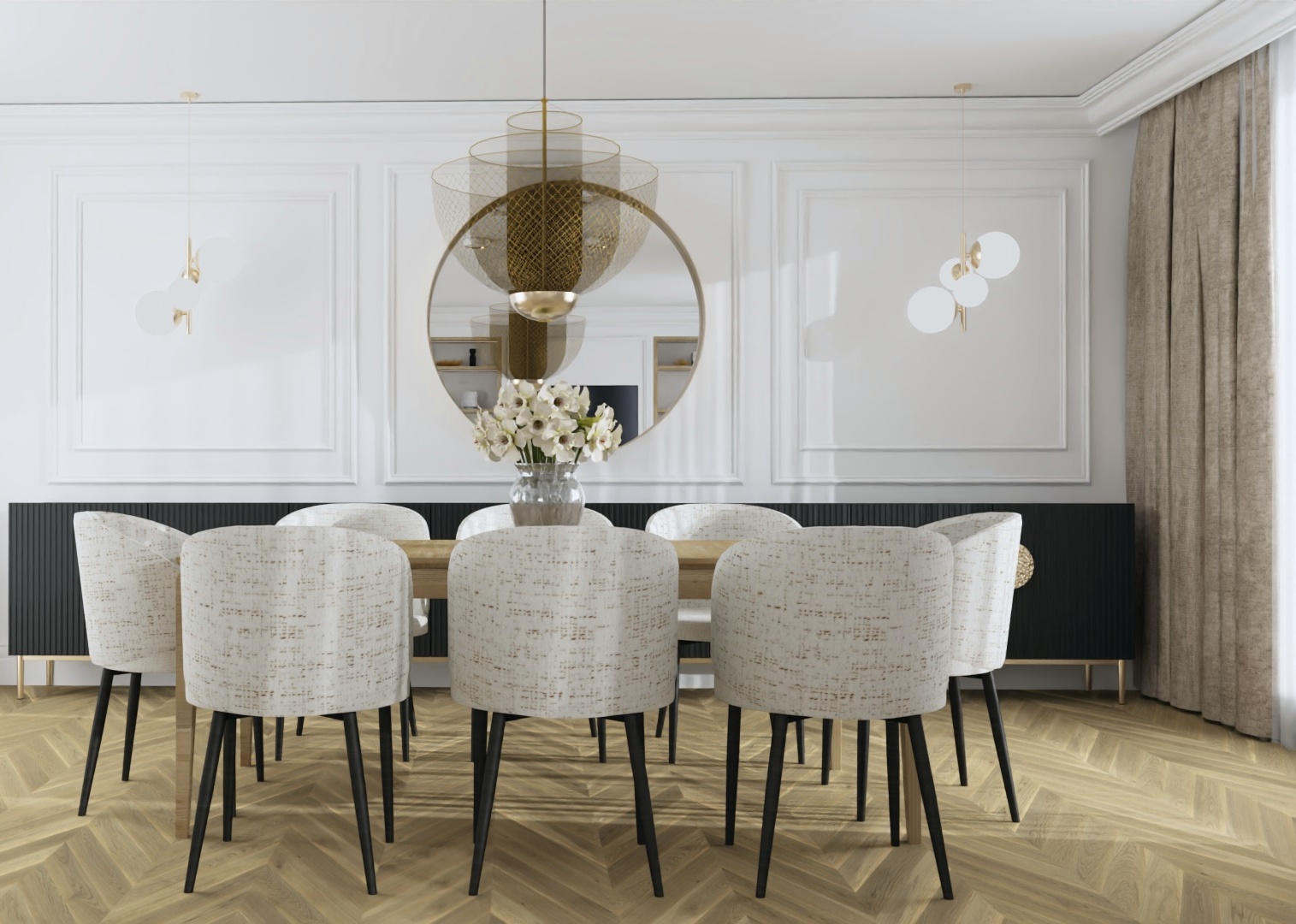 salon z jadalnią konin